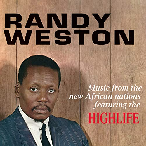 Randy Weston album cover with portrait and wood paneling background.