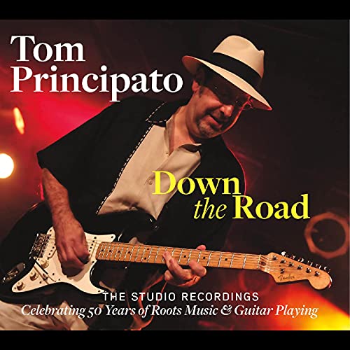 Tom Principato album cover featuring a guitarist with a hat.