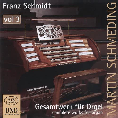 CD cover: ornate pipe organ console, dark wood, volume 3 of series.