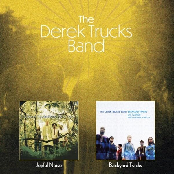 Derek Trucks Band CD cover with golden rays and band photos.