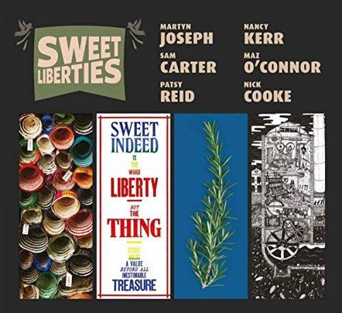CD cover for "Sweet Liberties" featuring colorful collage and text.