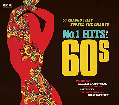 CD cover for “No.1 Hits of the 60s” with floral design.