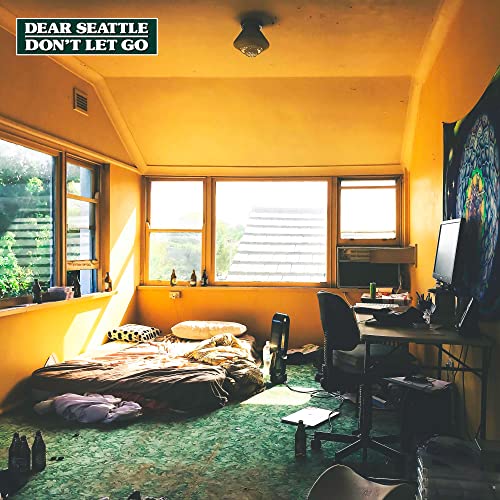 CD cover: a cluttered bedroom with a bed and desk, bathed in sunlight.