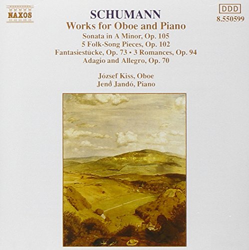 CD cover for Robert Schumann’s works for oboe and piano, landscape painting.