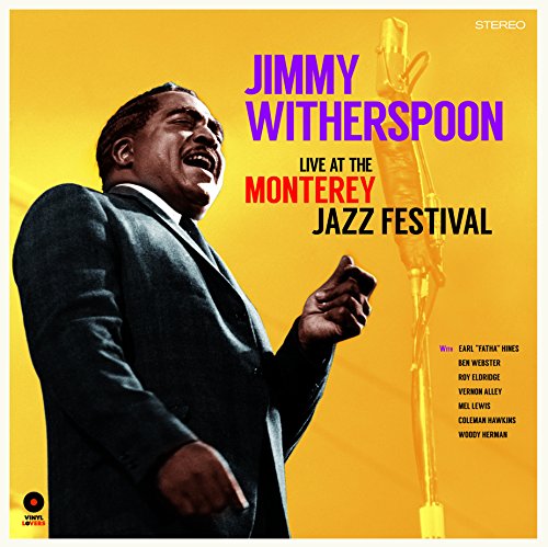 Album cover for Jimmy Witherspoon’s “At The Monterey Jazz Festival” vinyl.