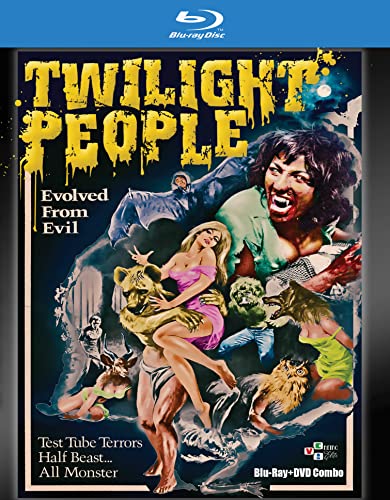 The Twilight People" Blu-ray cover featuring monsters, people, and dramatic artwork.