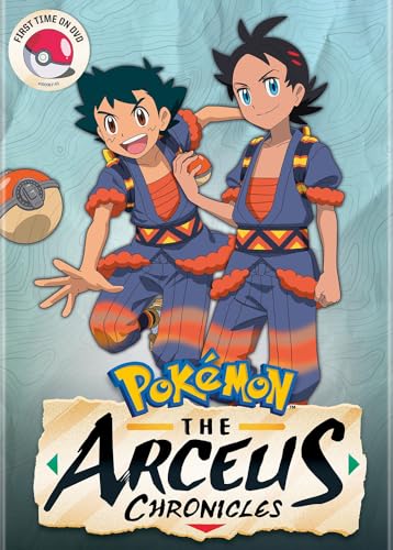 “Pokémon The Arceus Chronicles” DVD cover featuring two anime characters.