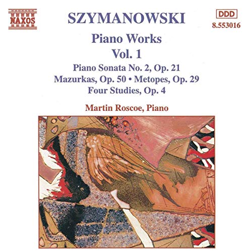 CD cover for Szymanowski’s Piano Works, Vol. 1 by Martin Roscoe.