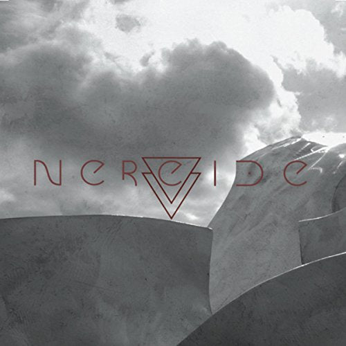 CD cover for “Nereide” with cloudy sky and geometric design.