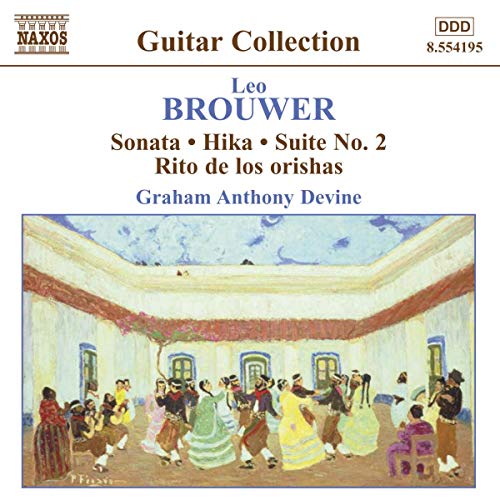 CD cover for Brouwer’s Sonata, featuring a painting of dancers.