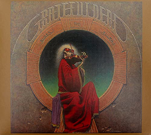 Grateful Dead album cover: skeleton playing violin within an ornate frame.