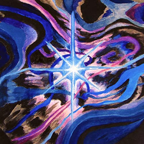 Painted album cover with swirling blues, purples, and a bright star.