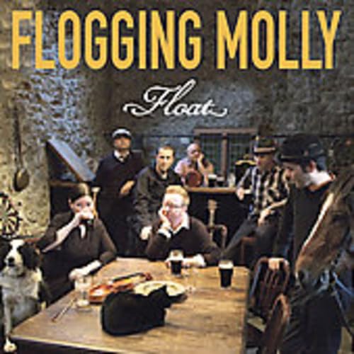 CD cover for Flogging Molly’s “Float” featuring a group at a table.