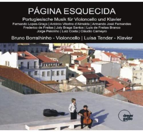 CD cover: musicians with instruments overlooking a Portuguese town.