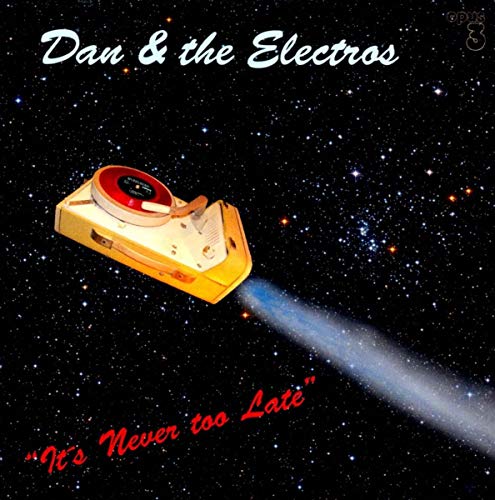 CD cover: retro radio spaceship against a starry black background.