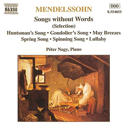 CD cover for Mendelssohn’s “Songs without Words” featuring a painting.