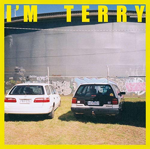 CD cover: yellow text, two cars parked in front of a wall.