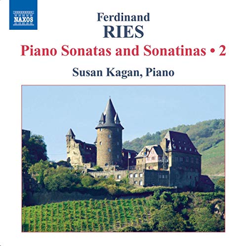 CD cover for Ries piano sonatas, featuring a medieval castle.