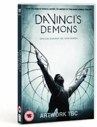 DVD cover for "Da Vinci's Demons" featuring a man with outstretched arms.
