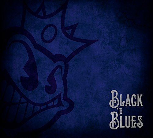 Dark blue album cover with a stylized skull and the text "Black To Blues".