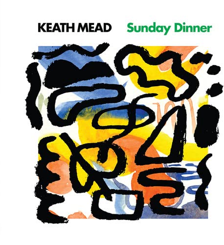 CD cover for Keath Mead’s “Sunday Dinner” with abstract watercolor art.