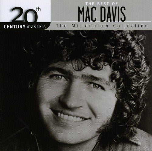 CD cover featuring a black and white portrait of Mac Davis.