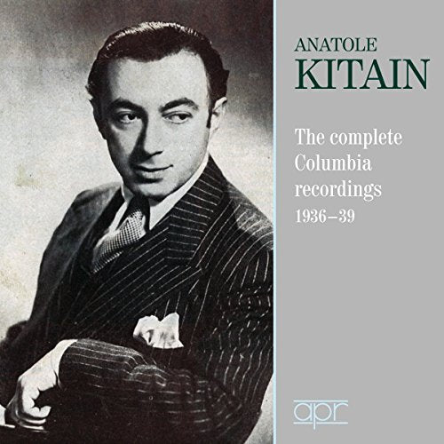 Black and white portrait of Anatole Kitain, CD cover art.