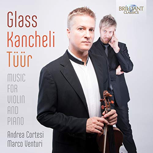 CD cover featuring two men in suits, one holding a violin.