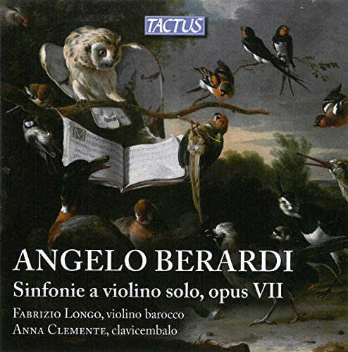 CD cover with painted birds and an owl perched on a book.