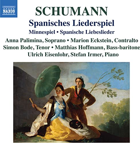 CD cover for Schumann’s “Spanisches Liederspiel” featuring a classical painting.