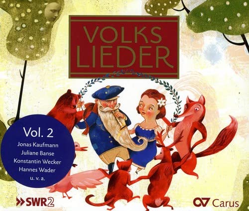 CD cover with illustrated animals and people in folk costumes.