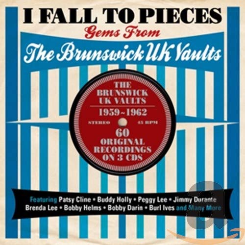 CD cover for “I Fall To Pieces” compilation, featuring a record label design.