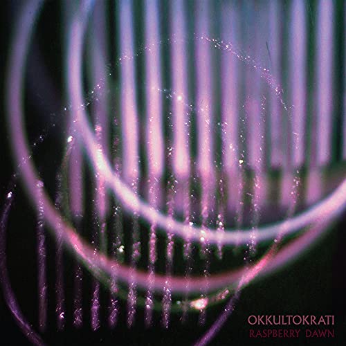 Blurry, abstract purple and white image with band name and album title.
