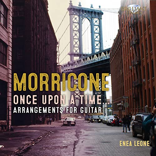 CD cover: Manhattan Bridge view with "Morricone" title and artist name.