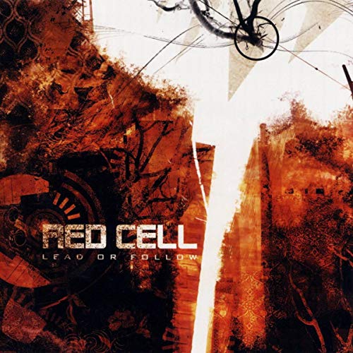 CD cover for "Red Cell - Lead Or Follow" with abstract, textured design.