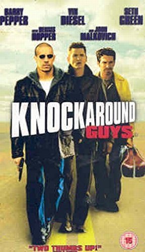 DVD cover for “Knock Around Guys” featuring Vin Diesel, Barry Pepper, and Malkovich.