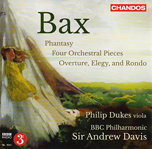 CD cover for Bax’s “Four Orchestral Pieces” featuring pastoral artwork.