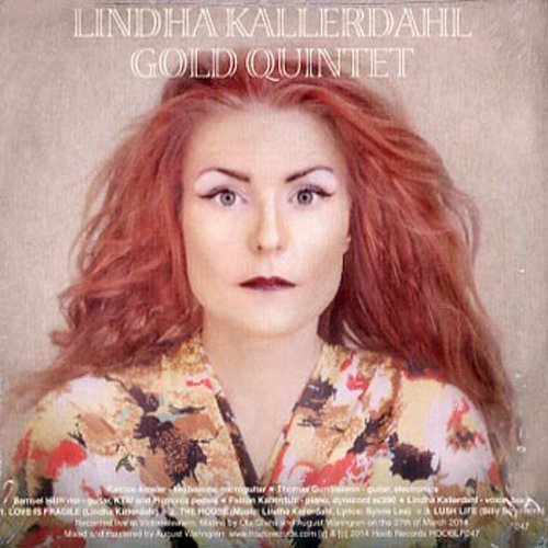 Vinyl record cover featuring a portrait of red-haired singer Linda Hällerdahl.
