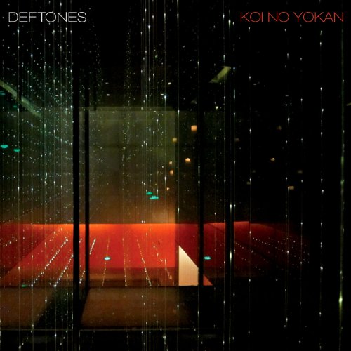 Deftones’ “Koi No Yokan” vinyl album cover: abstract, dark, and red.