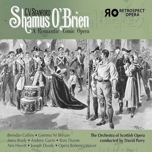 CD cover for "Shamus O'Brien" opera, featuring a vintage illustration.