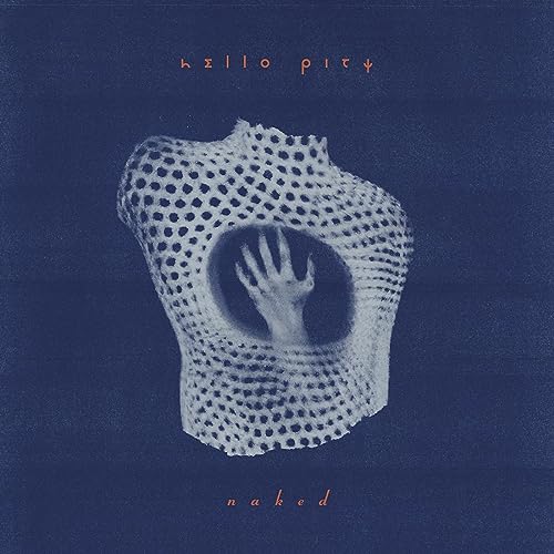 Clear vinyl record of Hello Pity’s “Naked” album in a protective sleeve.