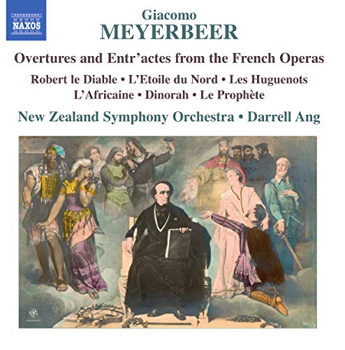 CD cover for Meyerbeer’s overtures featuring a historical painting.
