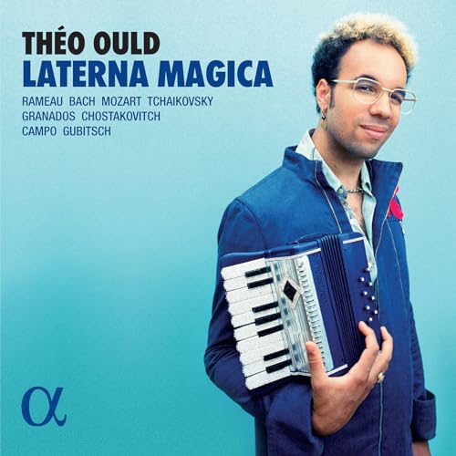 CD cover featuring a man with an accordion and glasses.