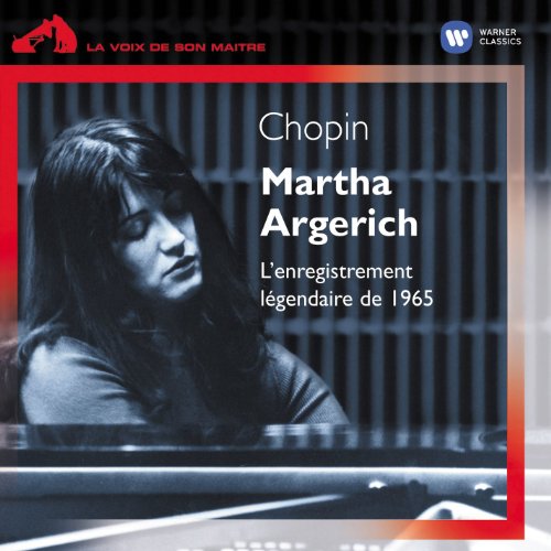 CD cover featuring pianist Martha Argerich in a blue-toned portrait.
