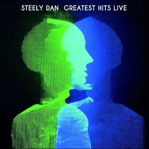 Steely Dan album cover with layered, colorful profiles of a man’s face.