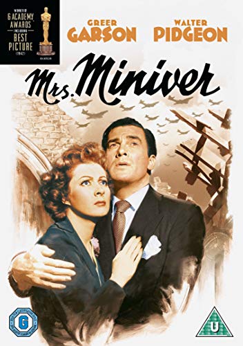 Mrs. Miniver DVD cover featuring Greer Garson and Walter Pidgeon.