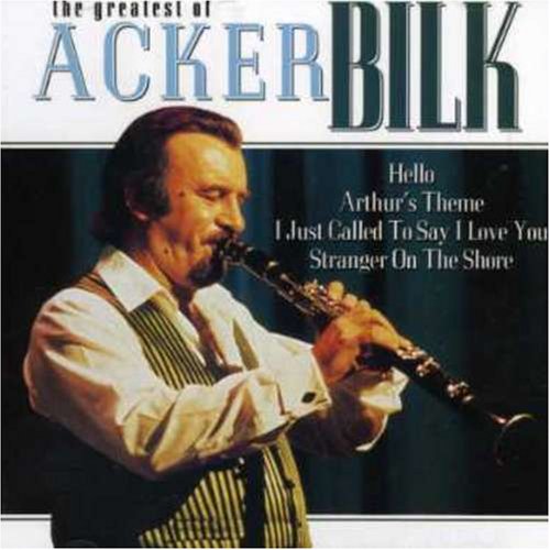 Acker Bilk album cover featuring the clarinetist playing his instrument.