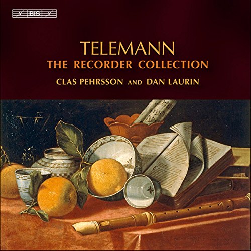 CD cover for Telemann’s Recorder Collection with still life painting.