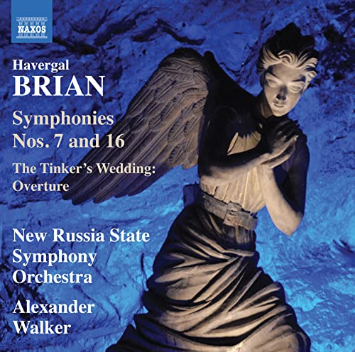 CD cover for Havergal Brian symphonies with a stone sculpture.