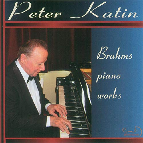CD cover featuring pianist Peter Katin at a grand piano.